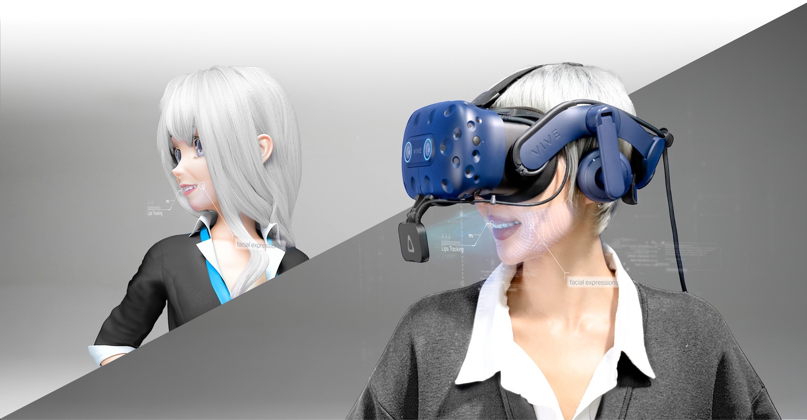 VR facial tracking